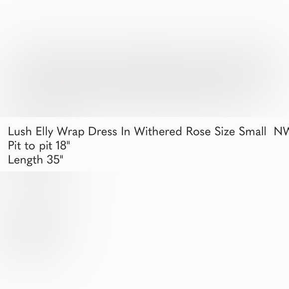 Lush Elly Wrap Dress Withered Rose - Picture 13 of 13